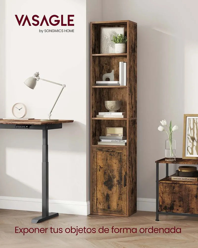 Estantería vertical de madera