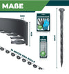Borde flexible de plástico para césped