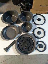 Batería ollas y sartenes 8 piezas Tognana