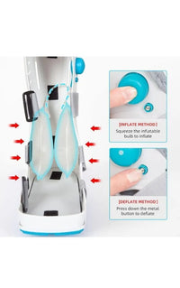 Bota inflable para caminar, bota de fractura larg