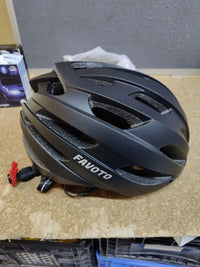 Favoto Casco de Bicicleta con luz