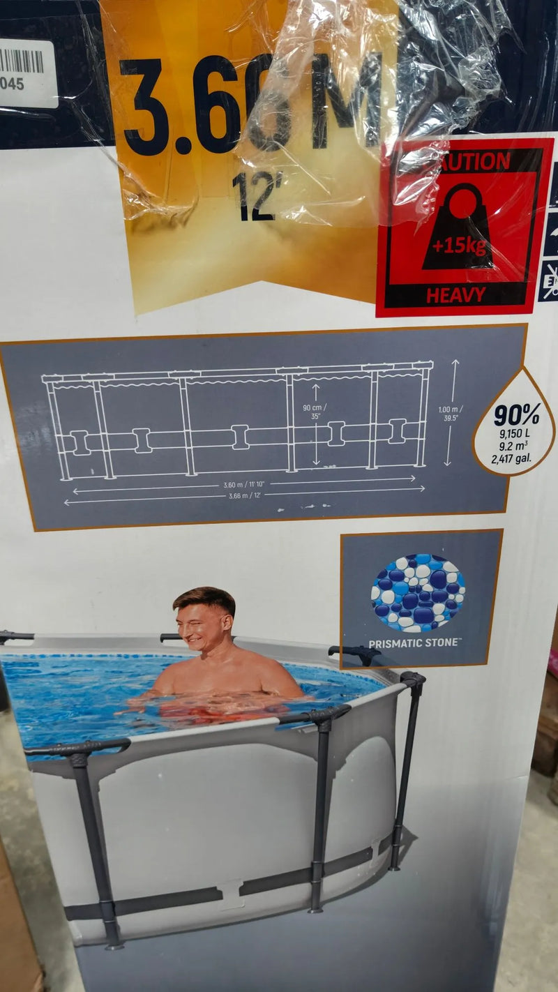 Juego de Piscina con Bomba de Filtro (diámetro 366 x 100 cm)