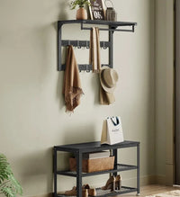 Perchero de pared con 10 ganchos
