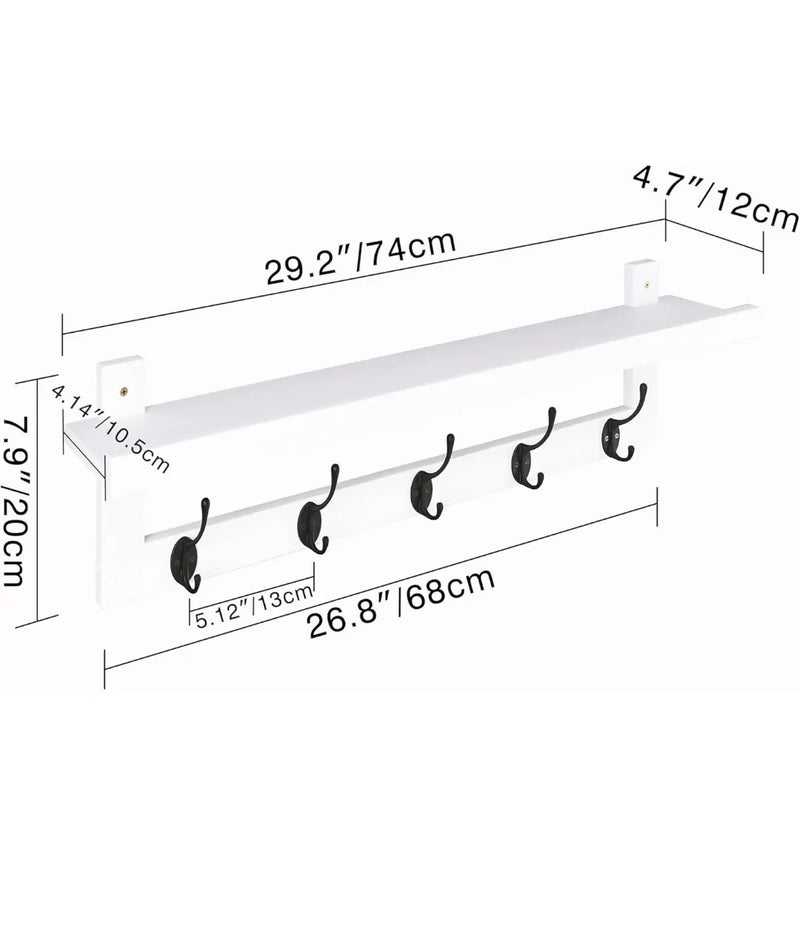 Percheros con Estante de Pared - SMIBUY