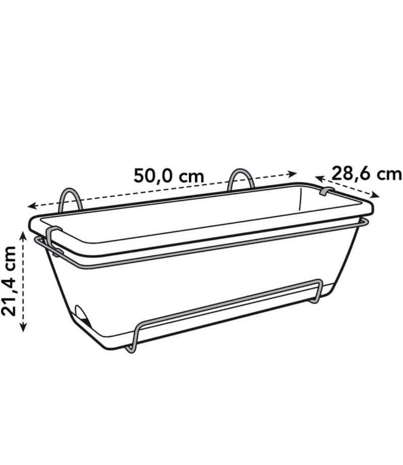 Jardineras para Balcón Exterior pack 3