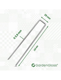 Grapas de Sujeción de Acero Galvanizado GardenGloss