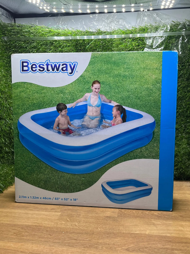 Piscina hinchable azul rectangular Bestway