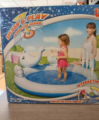 Piscina Infantil con Elefante Interactivo
