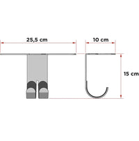 Soporte universal para bicicletas de techo Meliconi