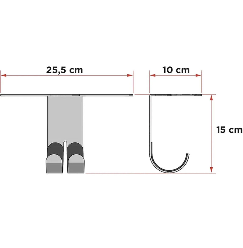 Soporte universal para bicicletas de techo Meliconi