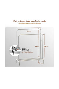 Perchero burro ropa resistente de acero – hasta 35 kg