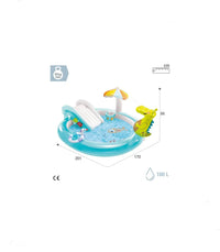 Piscina infantil hinchable con dispersor