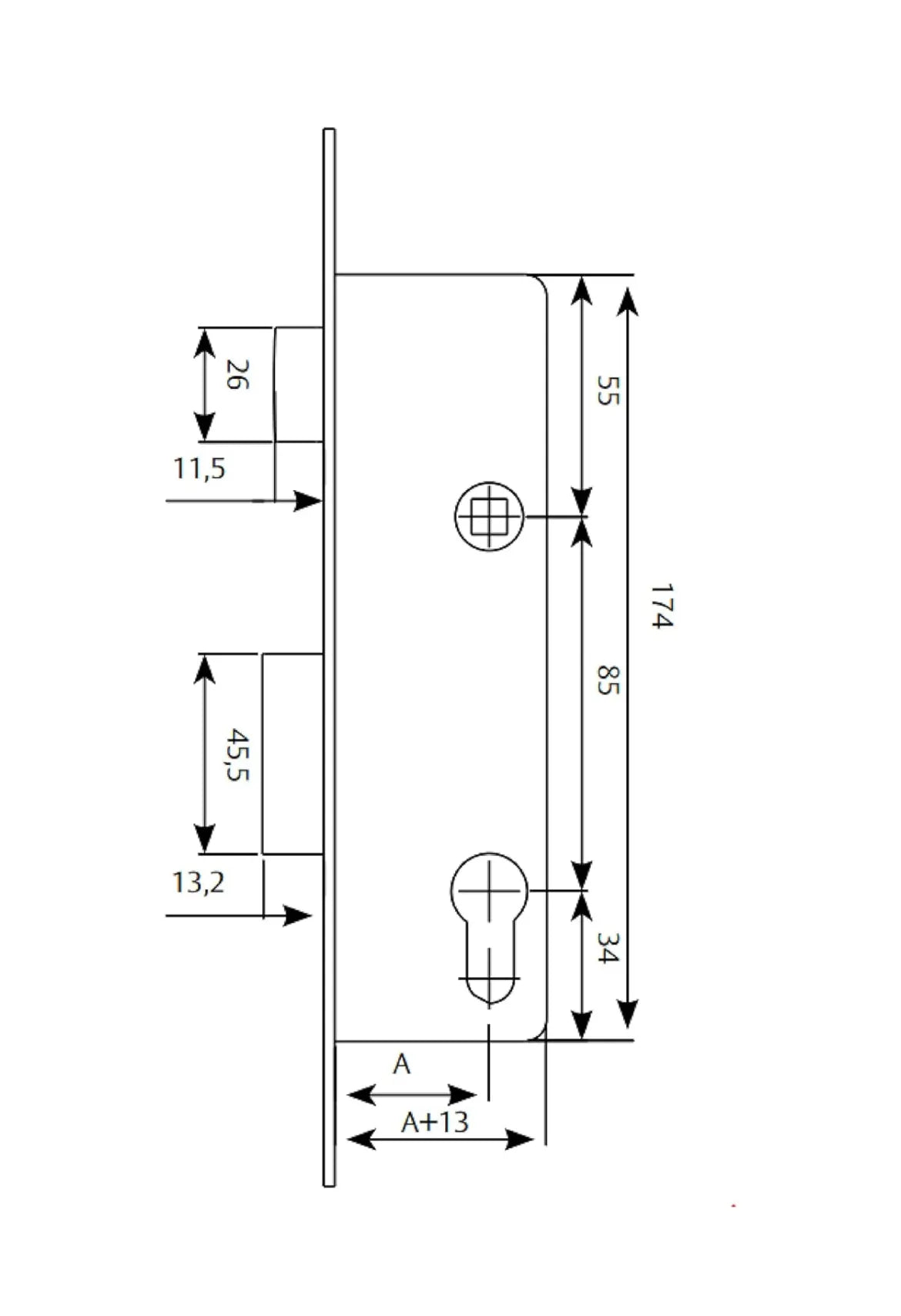 Cerradura Monopunto Tesa
