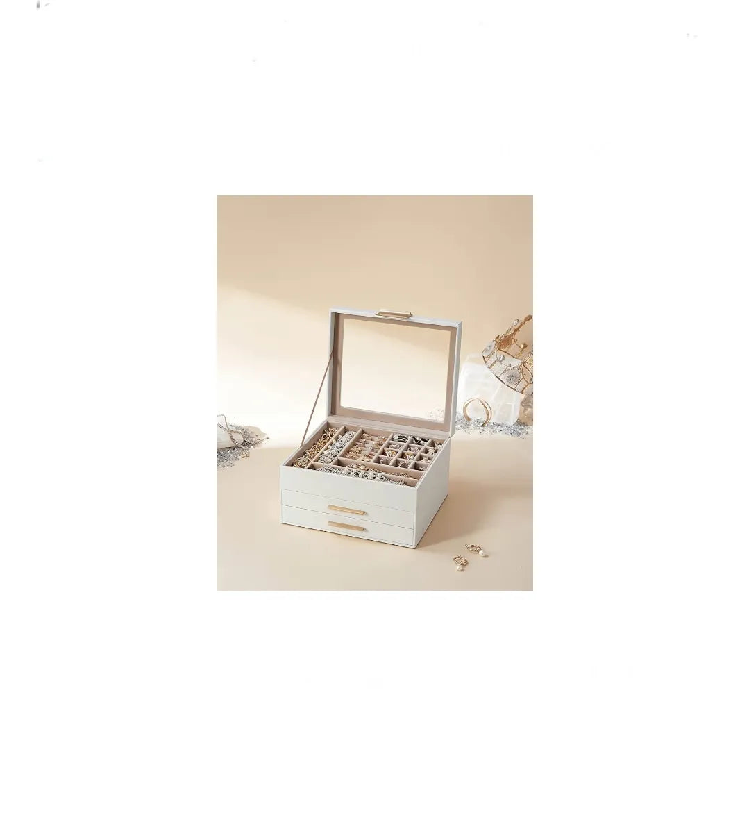 Caja de Joyas, Caja Joyero de 3 Niveles
