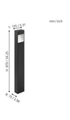 Lámpara de suelo para exterior Antracita Iluminac