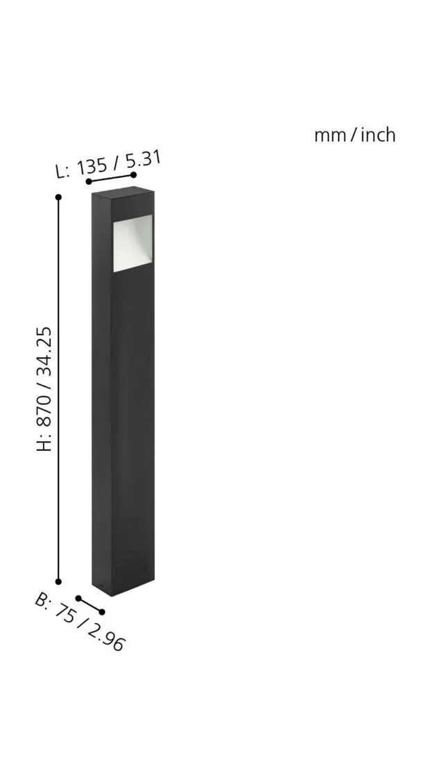 Lámpara de suelo para exterior Antracita Iluminac