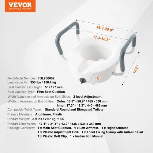 Asiento para Inodoro - VEVOR