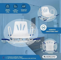 Silla de baño giratoria - Mobiclinic