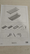 Escurreplatos en kit plastificado gris