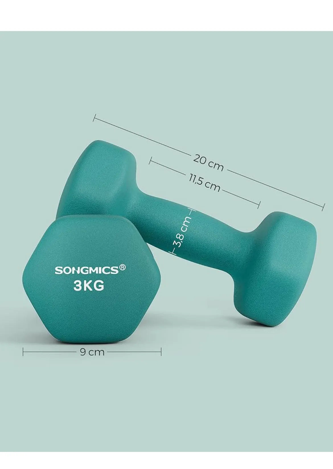 Juego de 2 Mancuernas 3KG SONGMICS