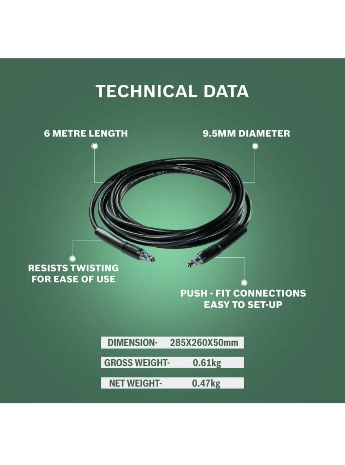 Manguera de alta presión 6 m Bosch