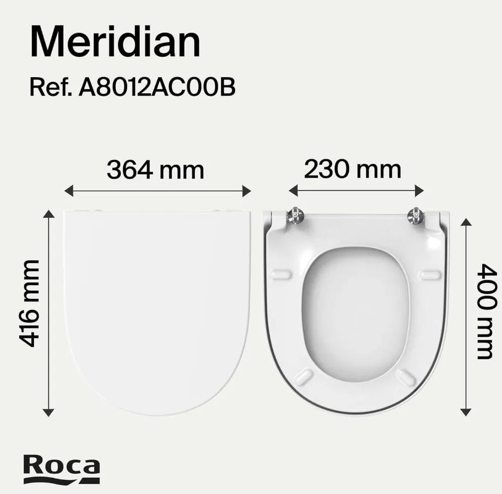 Tapa y asiento Roca Meridian
