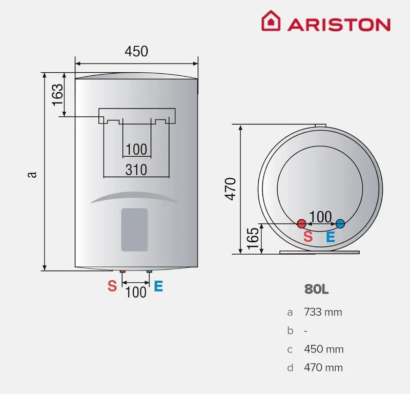Termo eléctrico 80L - Ariston