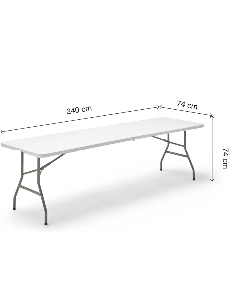 Mesa plegable 240cm - KG KITGARDEN