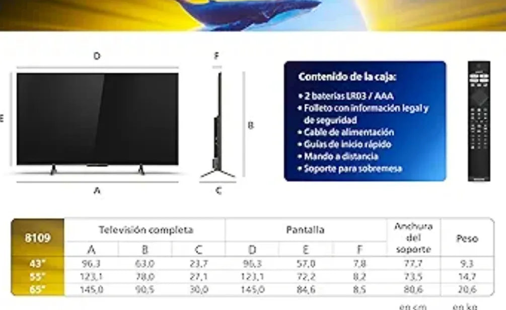 Televisión Smart TV 55" - Philips