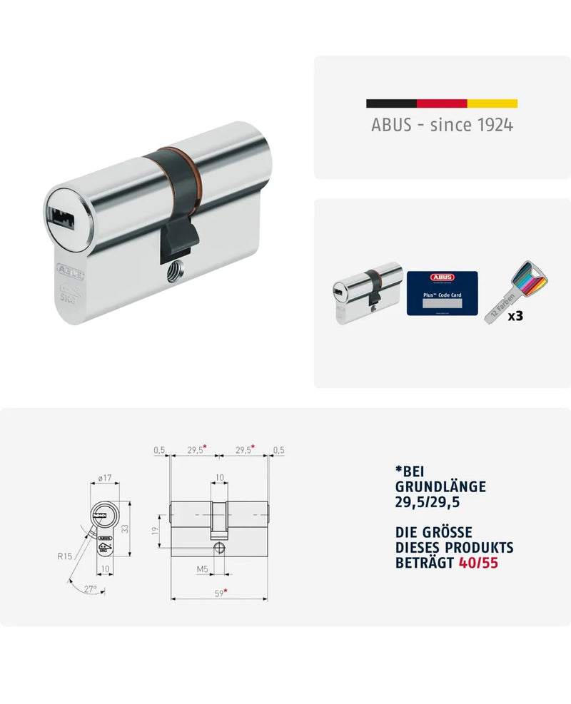 Cilindro perfilado Abus XP20SN