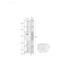 Mueble de Baño, Armario Independiente, Cómoda de 2 Cajones