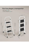 Escalera de Tijera, Escalera con 3 Peldaños, Peldaño Plegable