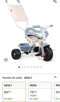 Smoby - Triciclo Evolutivo Be Fun Confort Azul