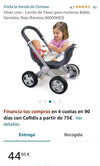 Silver Line - Carrito de Paseo para muñecos Bebés