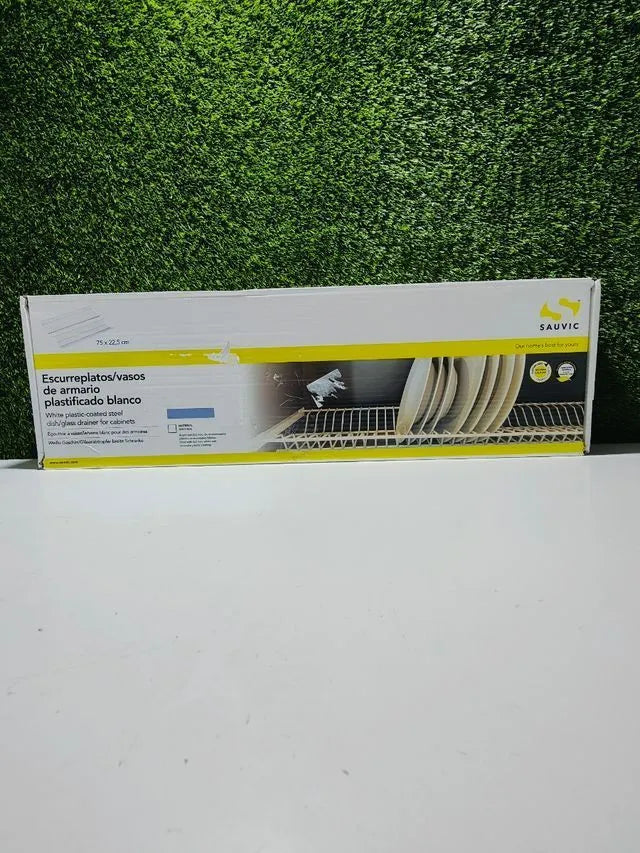 Sauvic Escurrevasos en Acero plastificado Blanco