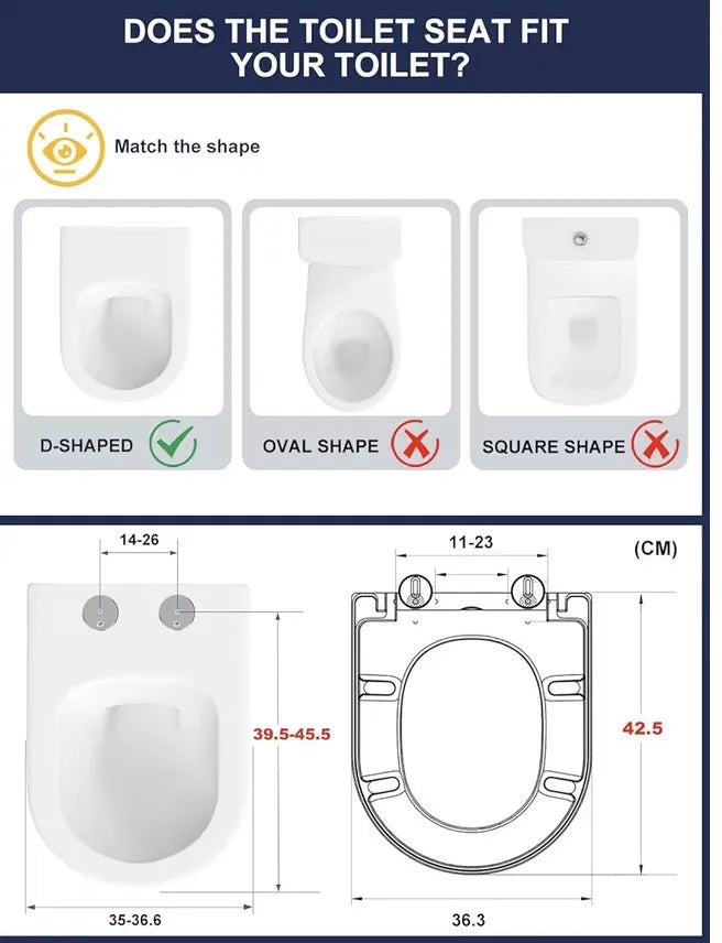 Tapa WC forma D