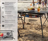 Mesa de camping de aluminio