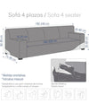 Funda de Sofa 4 plazas Eysa Aquiles