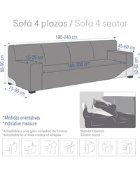 Funda de Sofa 4 plazas Eysa Aquiles