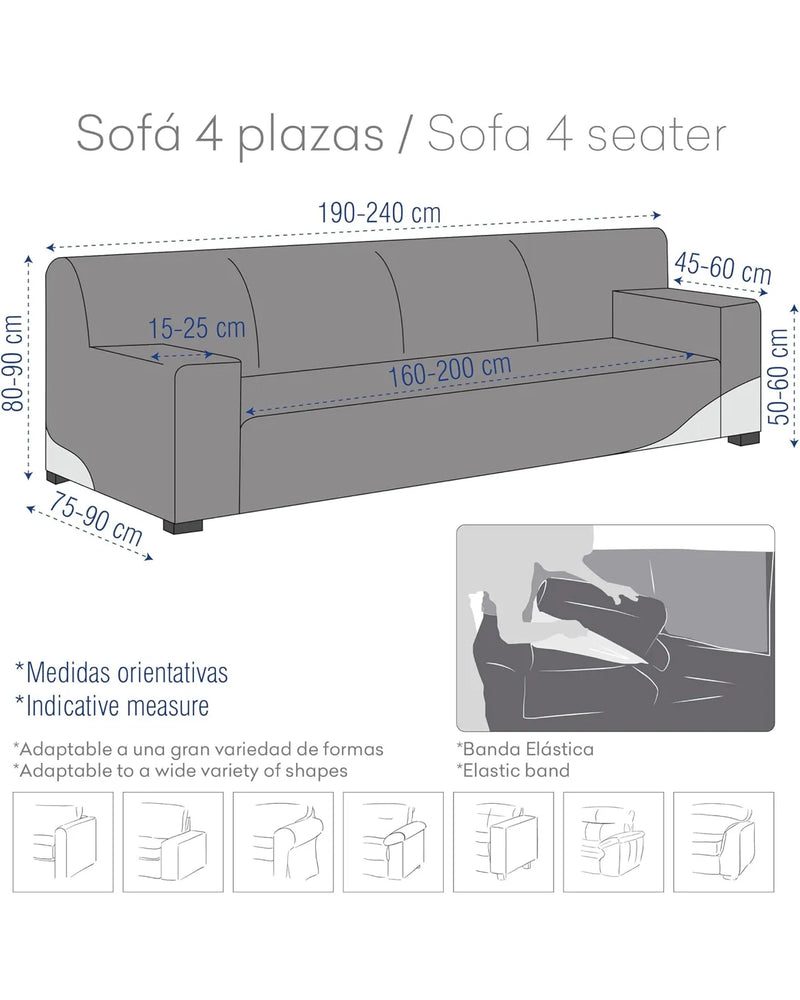 Funda de Sofa 4 plazas Eysa Aquiles