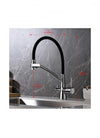 Grifo de cocina Ibergrif negro con caño flexible, rociador 3 en 1