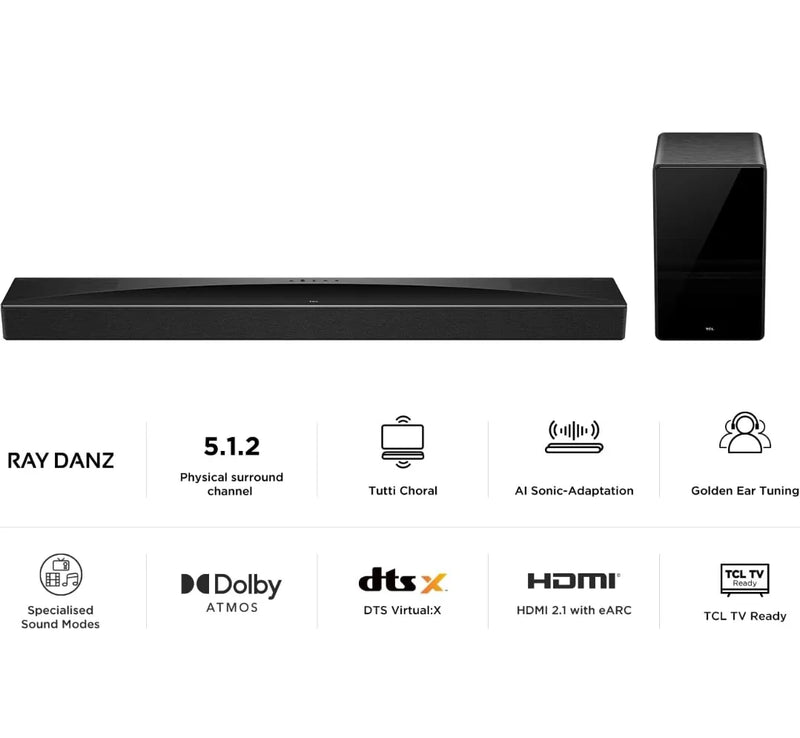 Barra de sonido subwoofer inalámbrico - TCL