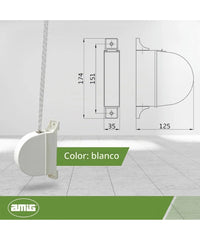 Archivador de persiana exterior para colocar Amig