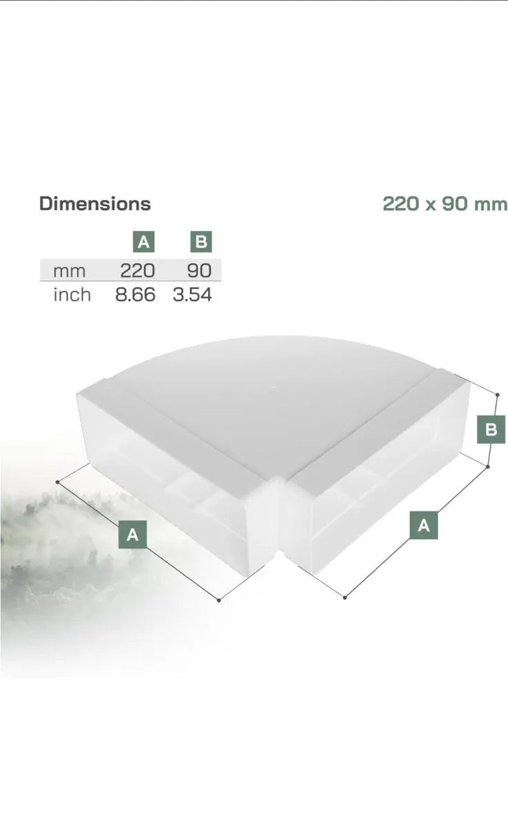 Hoja de tubo rectangular horizontalmente