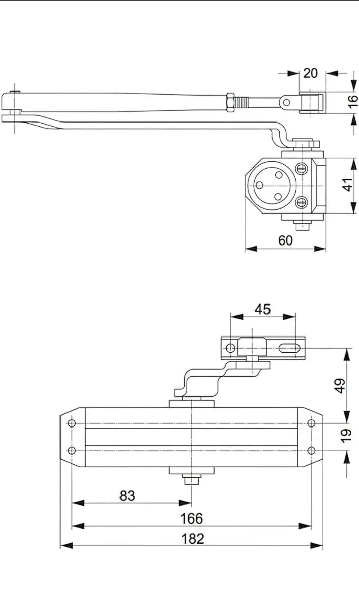 Cierrapuertas Brazo Articulado Tesa Assa Abloy