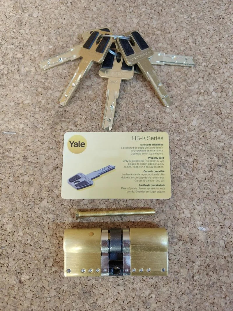 Cilindro seguridad 35x35mm laton hsk yale