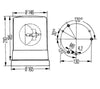 Baliza giratoria Hella naranja