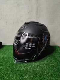 Casco Moto Abierto Gris (ADULTO)