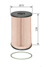 Filtro Diesel Bosch