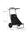 Carrito de playa plegable Relaxdays
